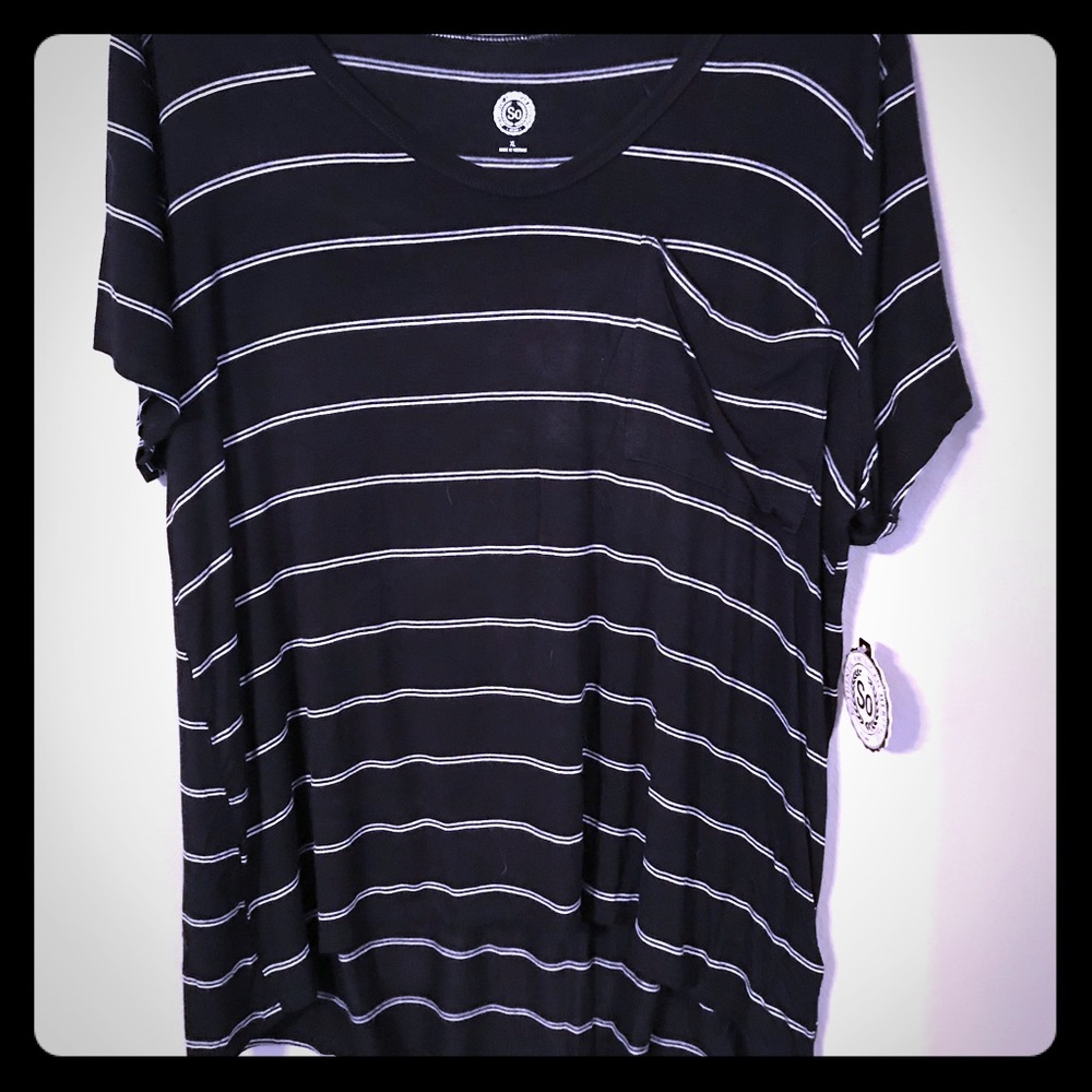 Striped Pocket Tee